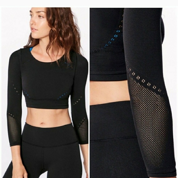 lululemon athletica | Tops | Lululemon Reveal Long Sleeve Crop Top Posy |  Poshmark